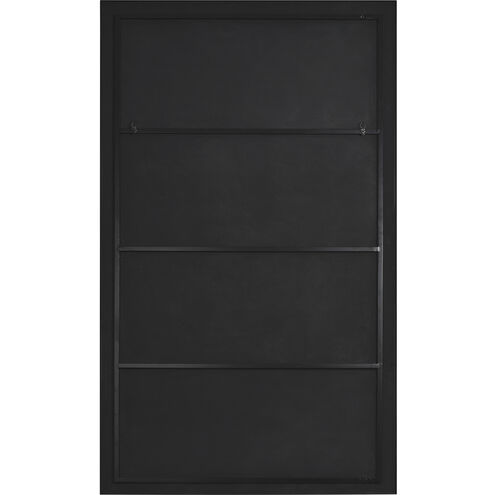 Keene 83 X 48 inch Matte Black and Clear Mirror