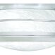 Verglas 2 Light 11.25 inch Brushed Nickel with White Outdoor Flush Mount
