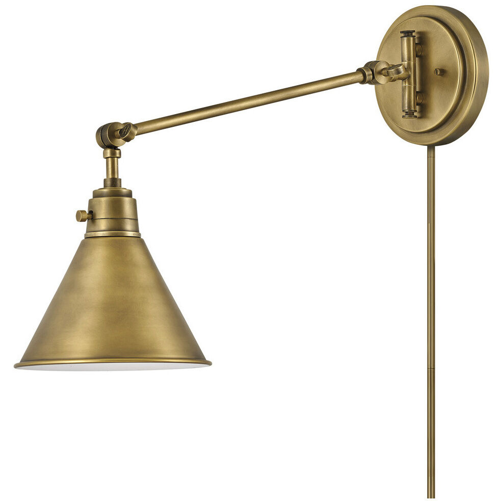 Arti 1 Light 7.75 inch Heritage Brass Indoor Wall Sconce Wall Light