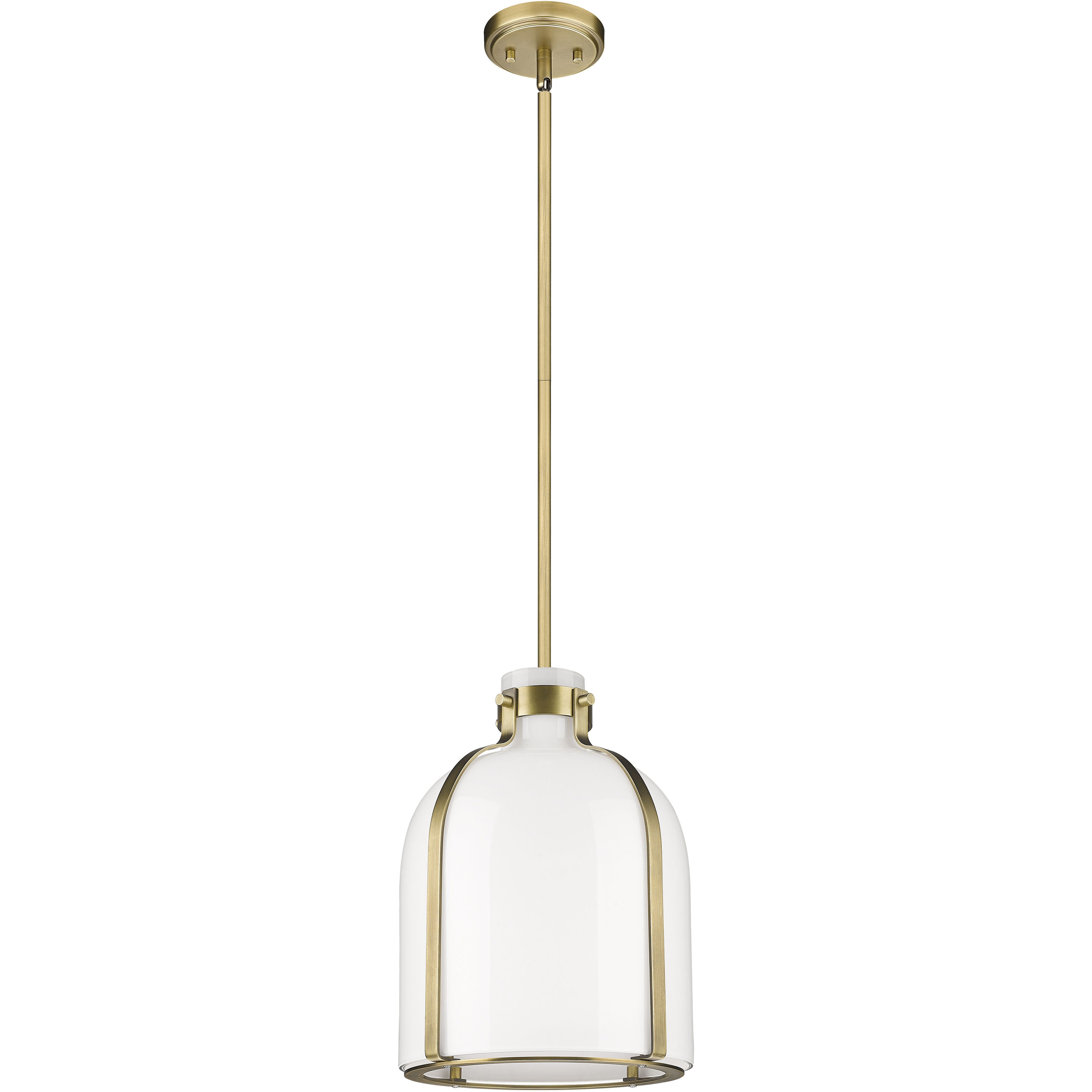 Pearson 1 Light 9.75 inch Rubbed Brass Pendant Ceiling Light in Rubbed Bronze