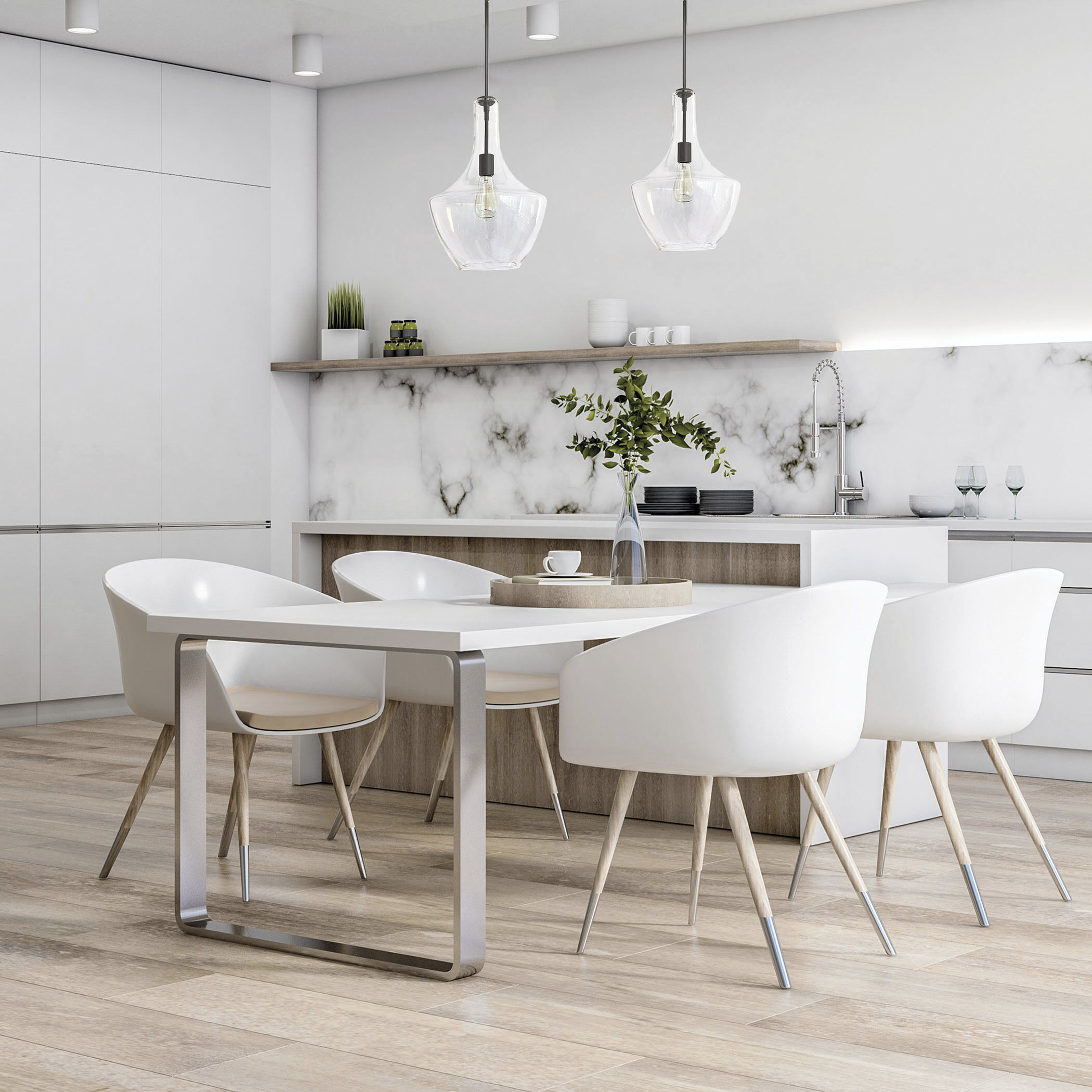 Petalite 1 Light 12.5 inch Matte Black Pendant Ceiling Light