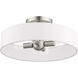 Venlo 4 Light 14 inch Brushed Nickel Semi Flush Ceiling Light