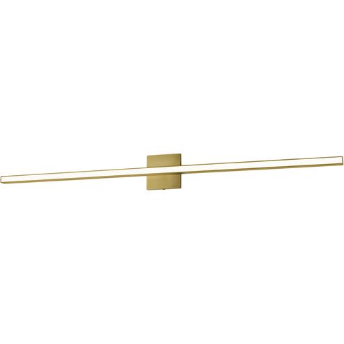 Alexander LED 47.5 inch Aged Brass Linear Vanity Wall Light, Color Changing