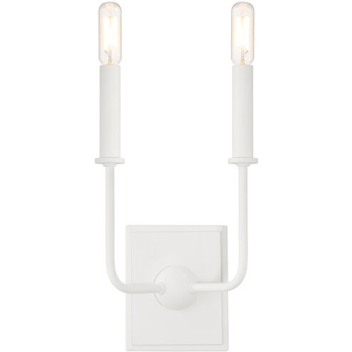 Avondale 2 Light 7 inch Bisque White ADA Wall Sconce Wall Light, Essentials