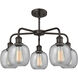 Belfast 5 Light 24 inch Oil Rubbed Bronze Chandelier Ceiling Light in Seedy