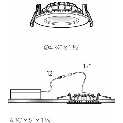 Indirect White Regressed, Round