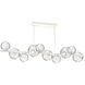 Gaia LED 58.7 inch Salt White Chandelier Ceiling Light, Twisted Branch