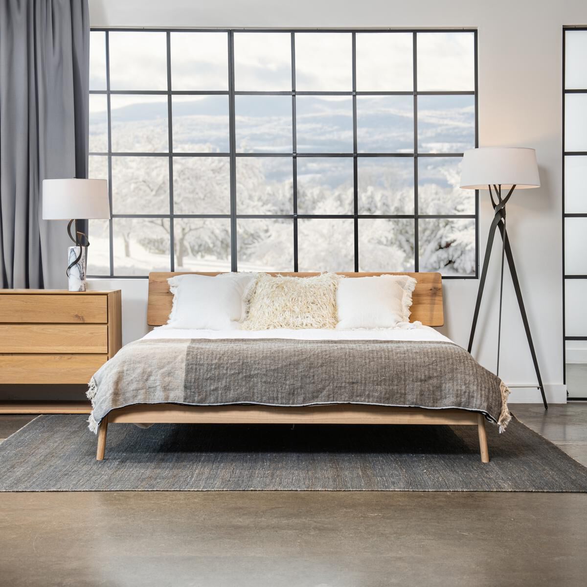 Rivulet 31.1 inch 60 watt Dark Smoke Table Lamp Portable Light