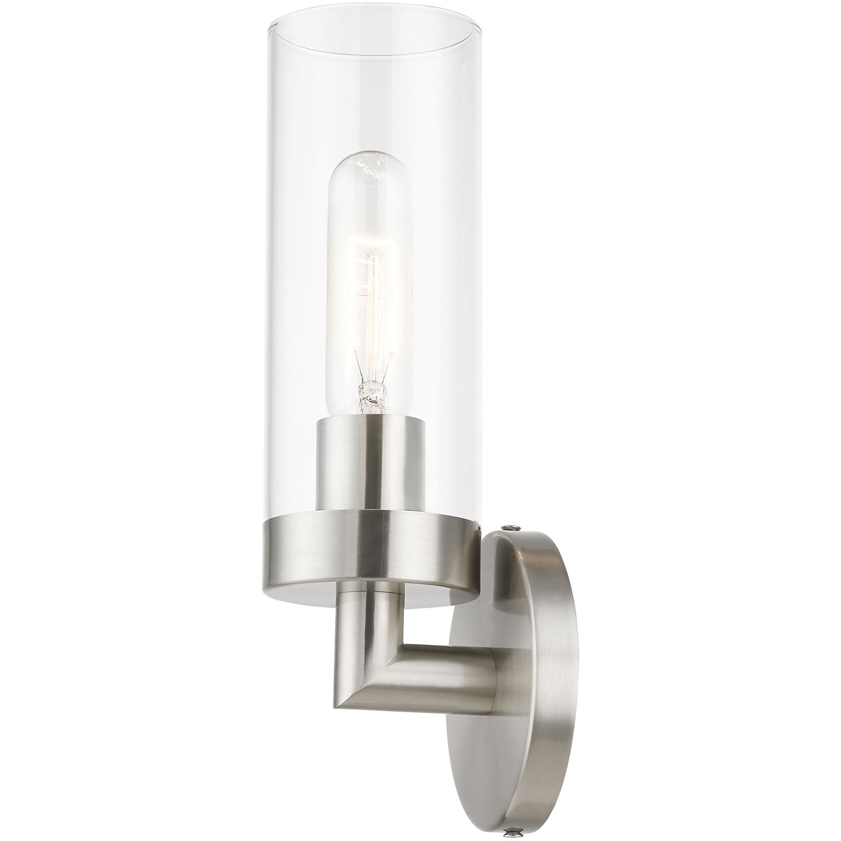 Ludlow 1 Light 4 inch Brushed Nickel ADA Single Sconce Wall Light, Single