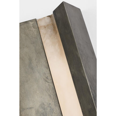 Anne-Marie Barton Austera Sconce Wall Light in Mottled Pewter