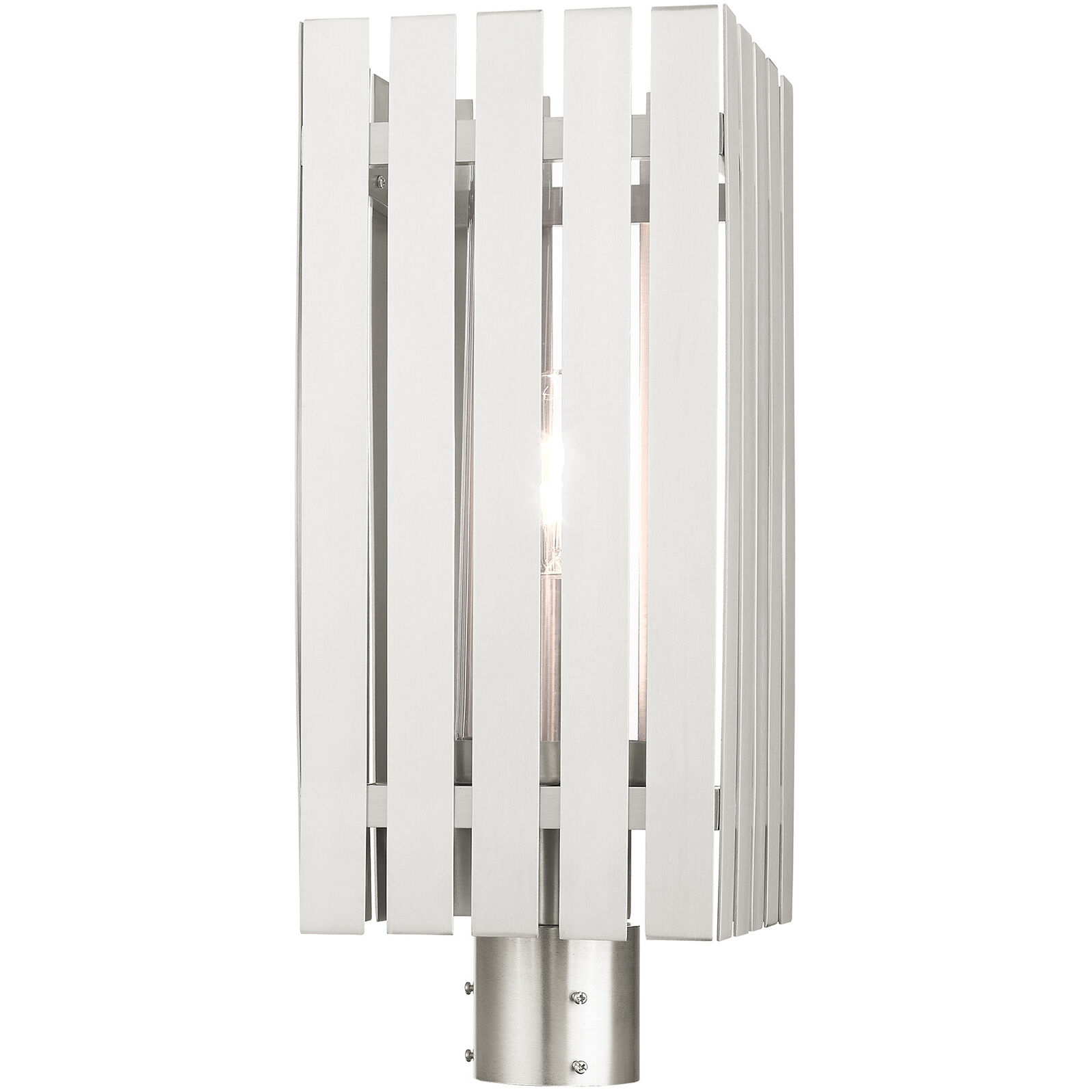 Greenwich 1 Light 20 inch Brushed Nickel Outdoor Post Top Lantern