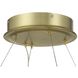 Sevryn LED 19.63 inch Soft Brass Ring Pendant Convert to Semi-Flush Ceiling Light