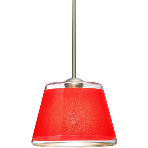 Pica 9 LED Satin Nickel Stem Pendant Ceiling Light