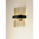 Chimes LED 7 inch Black and Satin Nickel and Satin Brass Wall Sconce Wall Light in Black and Satin Brass and Satin Nickel