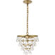 Kora 3 Light 13 inch Brass Pendant Ceiling Light