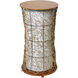 Cameron 28 X 15 inch Brown and Black and White Accent Table