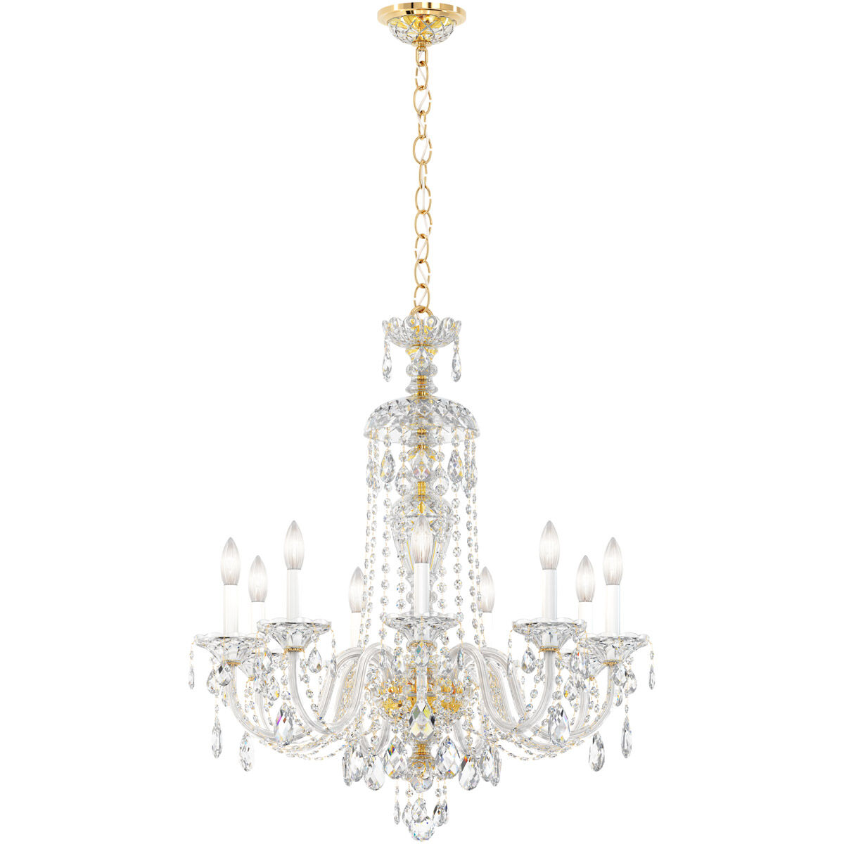 Sterling 9 Light 27 inch Aurelia Chandelier Ceiling Light in Heritage