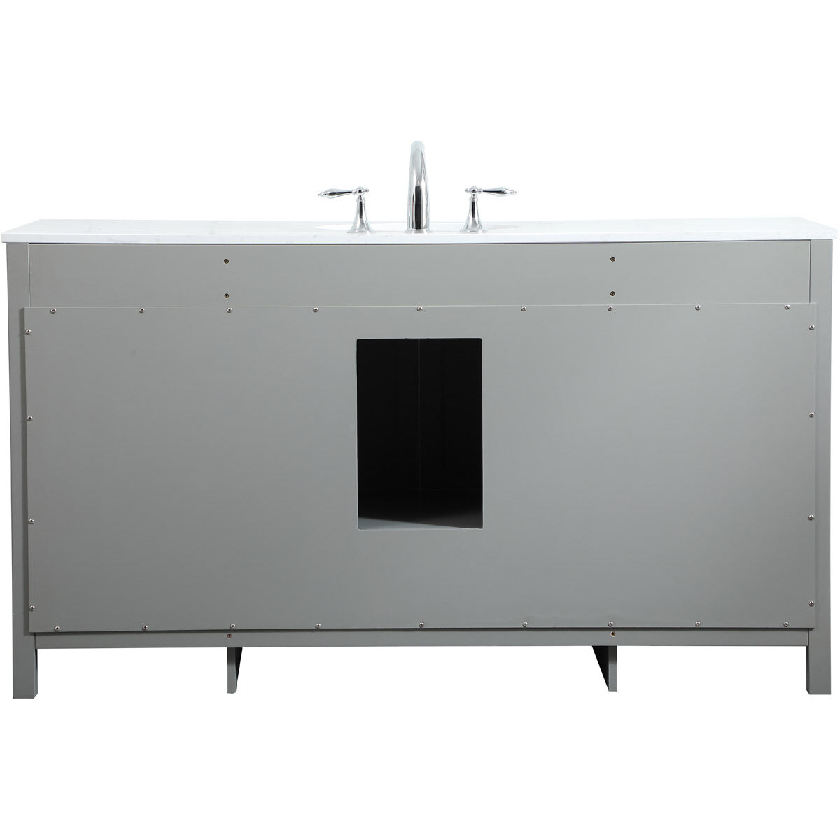 Irene 60 X 22 X 34 inch Grey Vanity Sink Set