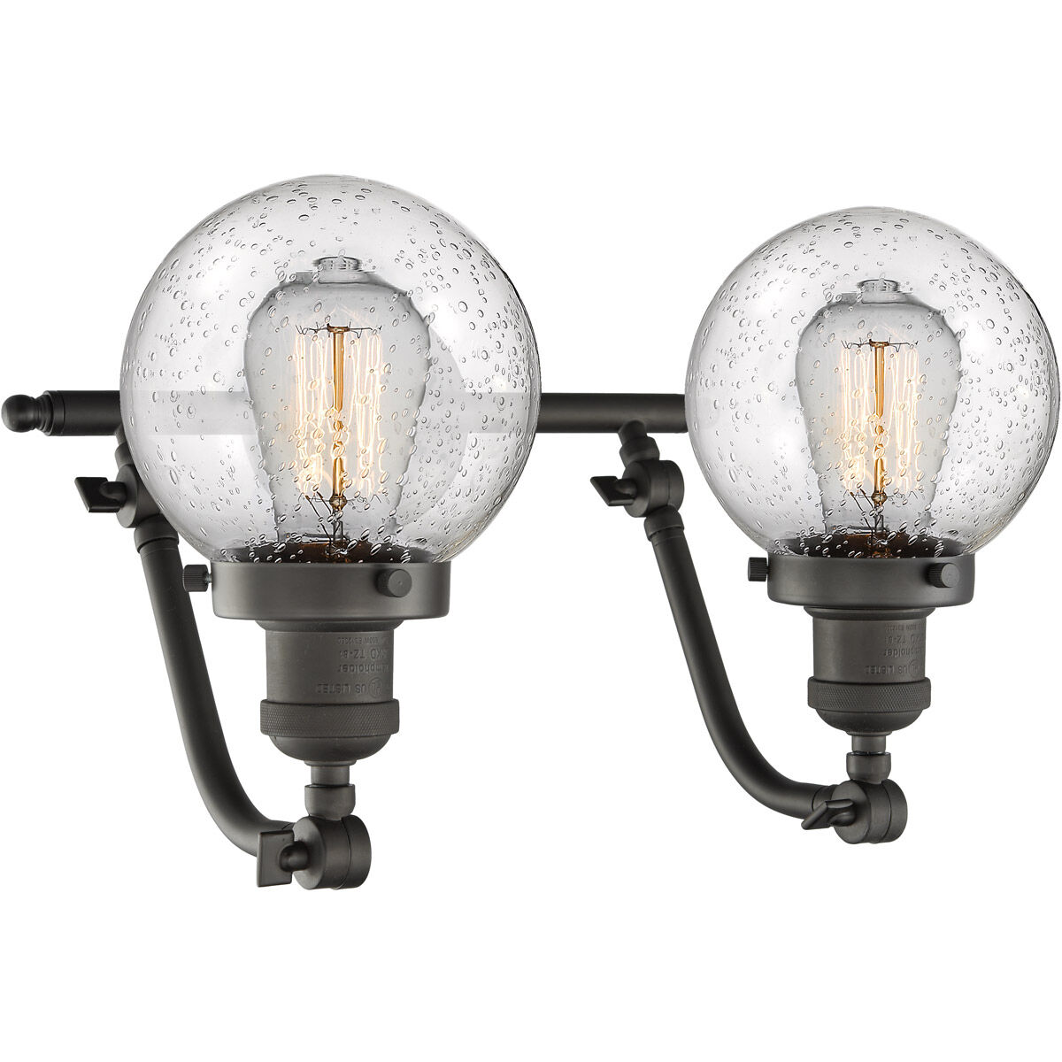 Franklin Restoration Beacon LED 16 inch Oil Rubbed Bronze Bath Vanity Light Wall Light in Seedy Glass, Franklin Restoration