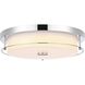 Kolson 1 Light 16 inch Chrome Flush Mount Ceiling Light