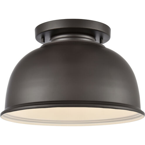 Cedar Park 1 Light 13 inch Oil Rubbed Bronze Outdoor Flush Mount