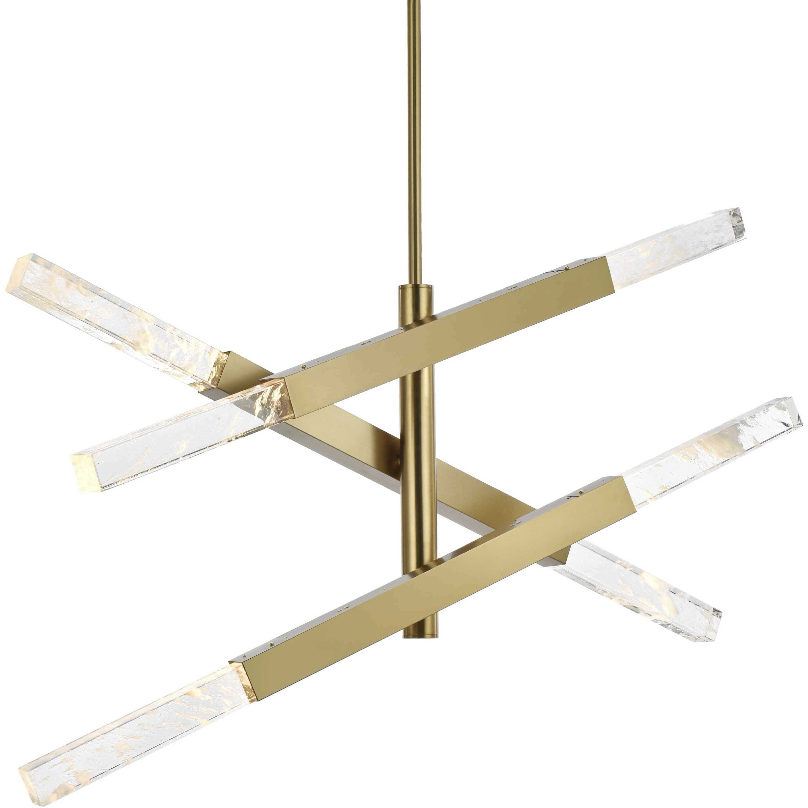 Ari 6 Light 10 inch Satin Gold Pendant Ceiling Light