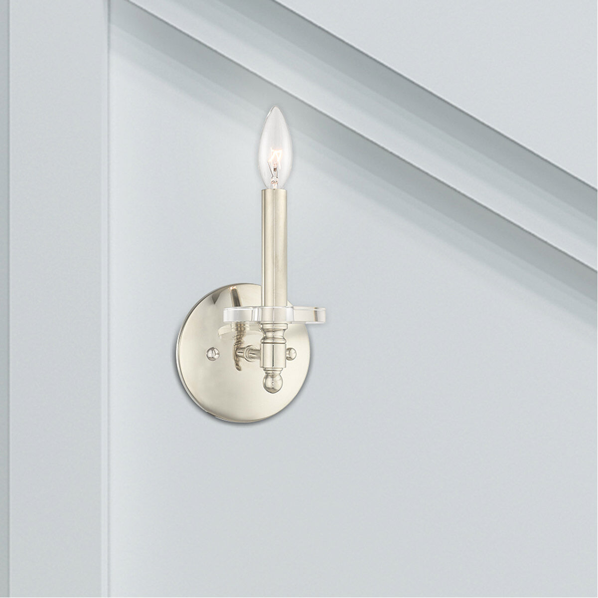 Bennington 1 Light 5 inch Polished Nickel Wall Sconce Wall Light