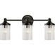 Visual Comfort Signature Collection Alexa Hampton Ava 3 Light 20 inch Bronze Triple Bath Sconce Wall Light AH2202BZ-CG - Open Box
