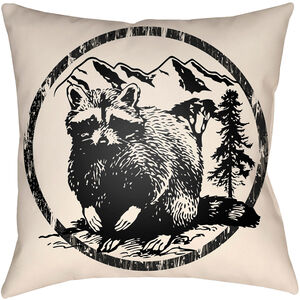 Lodge Cabin 18 X 18 inch Outdoor Pillow Cover, Square