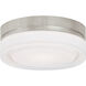Sean Lavin Cirque LED 6 inch Satin Nickel Flush Mount Ceiling Light in 2700K, Integrated LED