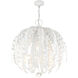 Acanthus 5 Light 26 inch Antique White Chandelier Ceiling Light