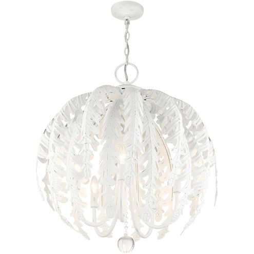 Acanthus 5 Light 26 inch Antique White Chandelier Ceiling Light