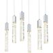 Aurora 6 Light 12 inch Chrome Pendant Ceiling Light