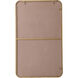 Evermore 36 X 22 inch Brass Mirror