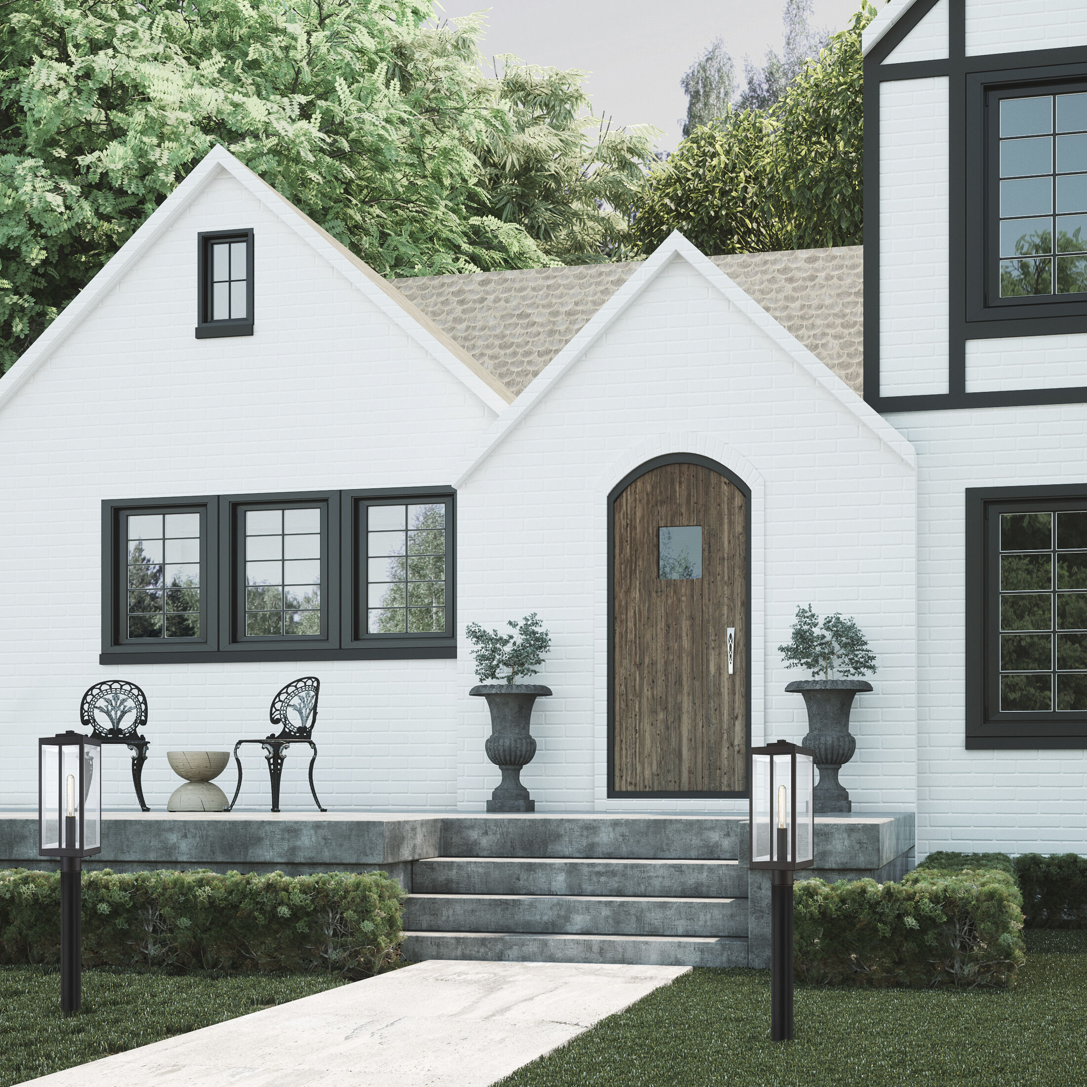 Westover 1 Light 21 inch Western Bronze Outdoor Post Lantern