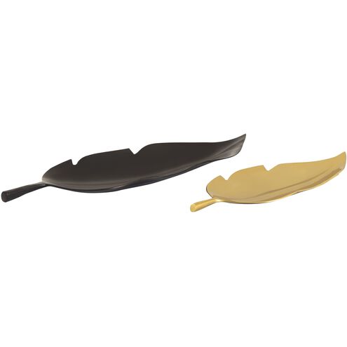 Ennis Leaf Bronze with Brass Tray