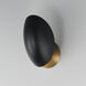 Maris 1 Light 5.5 inch Black and Natural Aged Brass Wall Sconce Wall Light