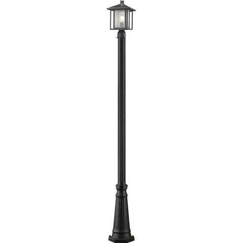 Aspen 1 Light 108.5 inch Black Outdoor Post Mounted Fixture