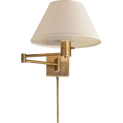 Classic 25 inch 75 watt Hand-Rubbed Antique Brass Swing Arm Wall Lamp Wall Light
