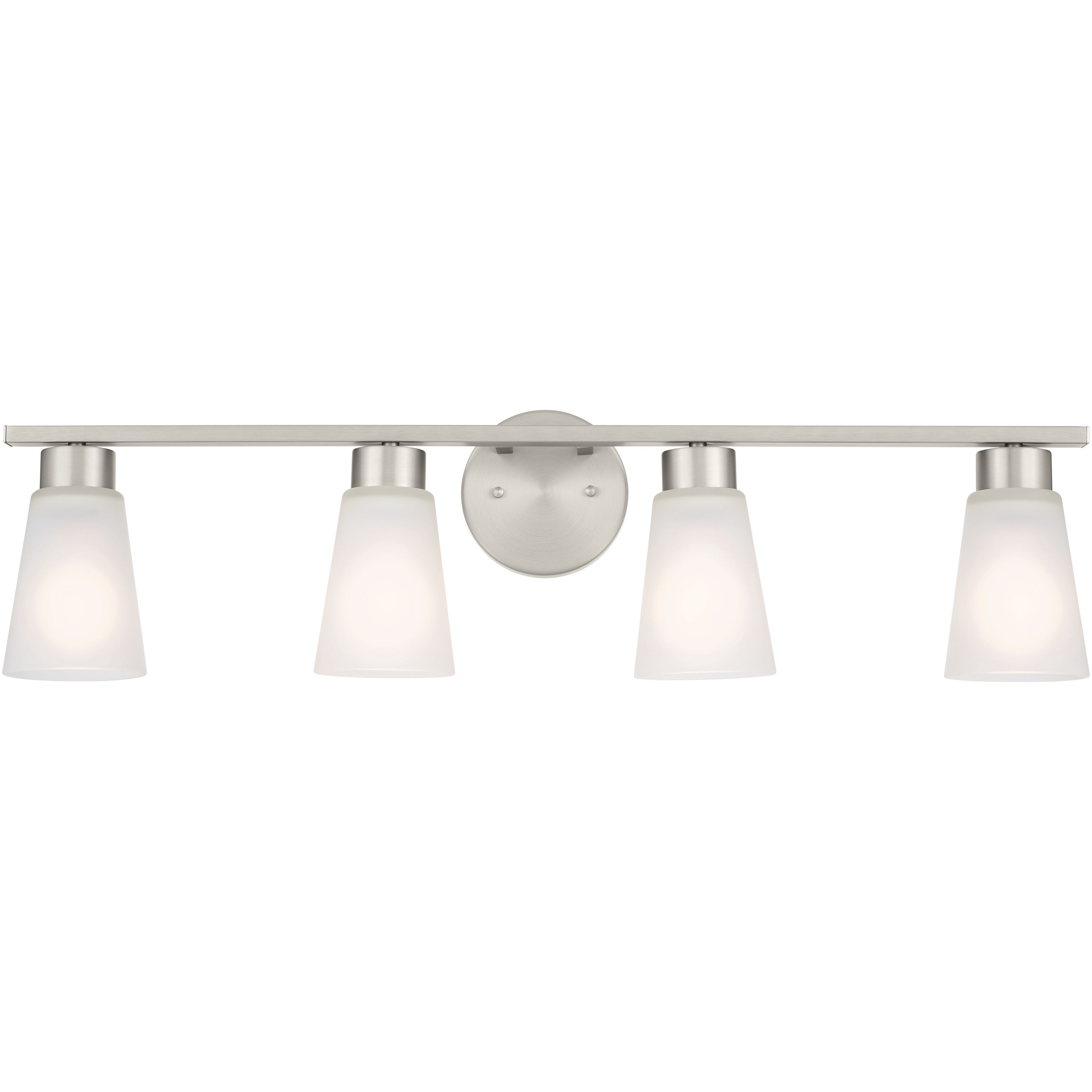 Stamos 4 Light 31 inch Brushed Nickel Bath Vanity Light Wall Light, 4 Arm