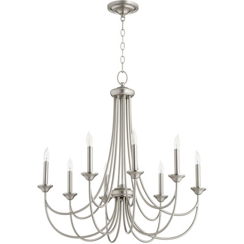 Brooks 8 Light 28.75 inch Satin Nickel Chandelier Ceiling Light