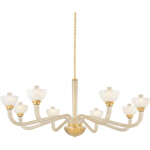 St. Lawrence 8 Light 61.75 inch Aged Brass Chandelier Ceiling Light