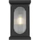 Sevyn 1 Light 14 inch Black Outdoor Wall Sconce