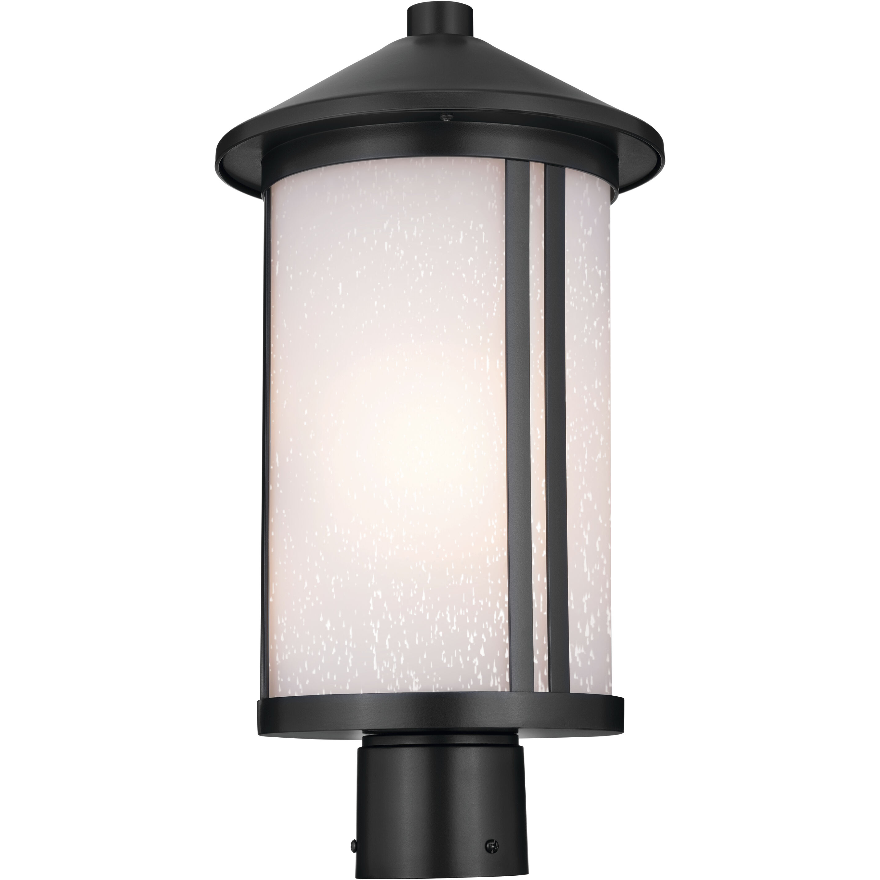 Lombard 1 Light 17.25 inch Black Outdoor Post Lantern