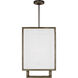 Thom Filicia Brockway 4 Light 16.25 inch Weathered Oak Wood Lantern Pendant Ceiling Light