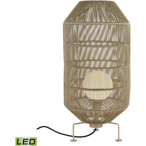Corsica 32 inch 9 watt Beige Outdoor Floor Lamp