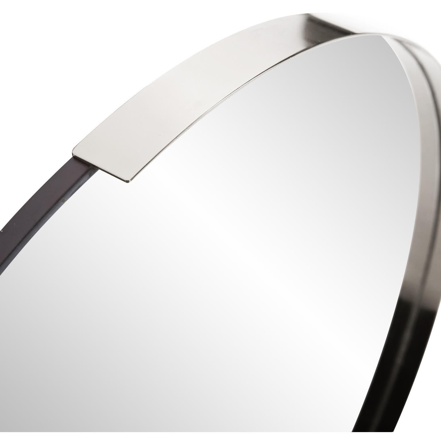 Dante 30 X 30 inch Polished Silver Wall Mirror