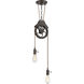 Design & Combine 2 Light 7.5 inch Aged Bronze Brushed Pendant Ceiling Light, Design-A-Fixture