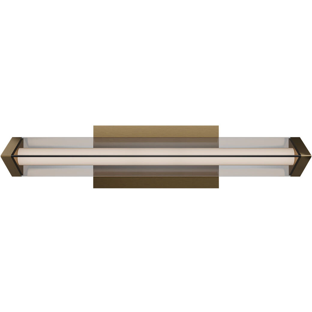 Boulevard LED 18 inch Aged Brass Bath Vanity & Wall Light in 4000K, dweLED