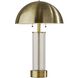 Troy 25 inch 40.00 watt Antique Brass and Clear Glass Table Lamp Portable Light